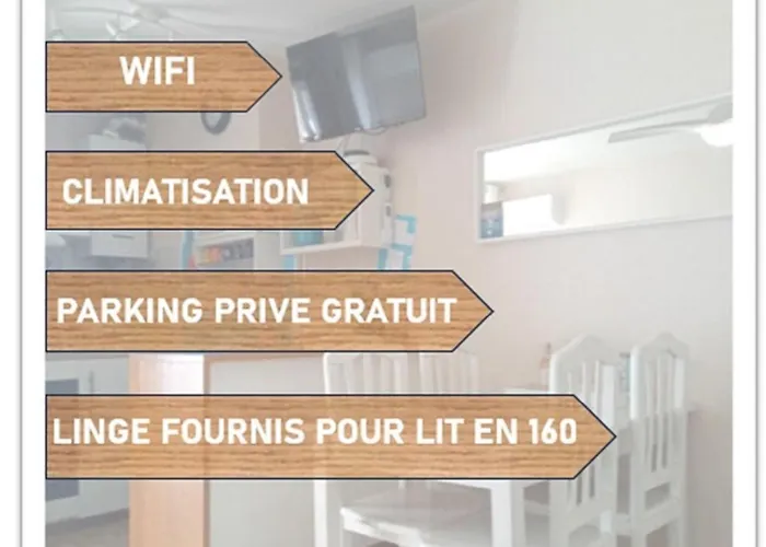 Mes A La 4 Pers, Parking Prive, Wifi, Linges Fournis, Climatisation Ла-Гранд-Мот